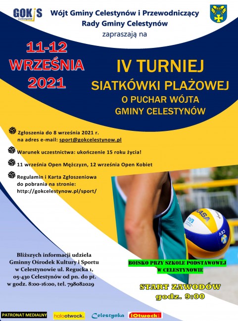 IV Turniej Siatkówki Plażowej 2021 plakat projekt MK 2(1)