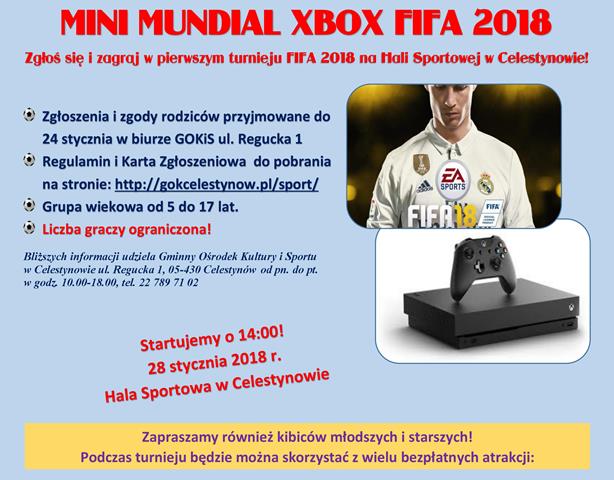 Mini Mundial XBOX FIFA 2018