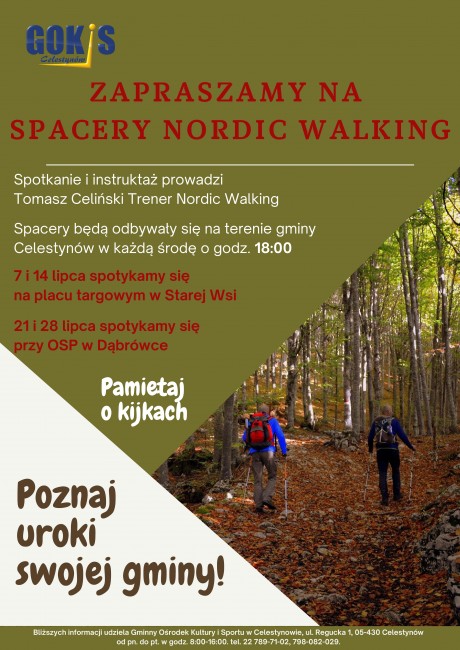 plakat nordic walking Dabrówka Stara Wies-1