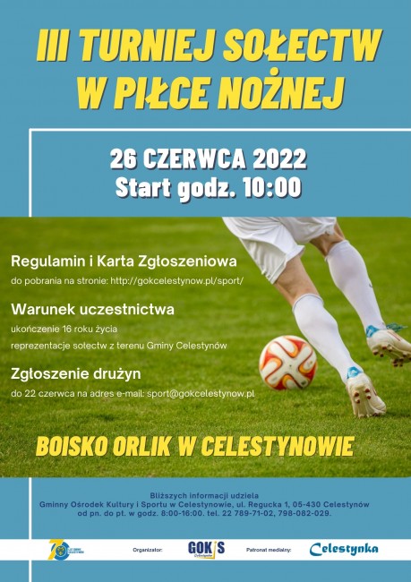plakat III Turniej Sołectw w Piłce Nożnej