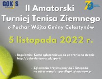 II Amatorski Turniej Tenisa Ziemnego o Puchar Wójta Gminy Celestynów