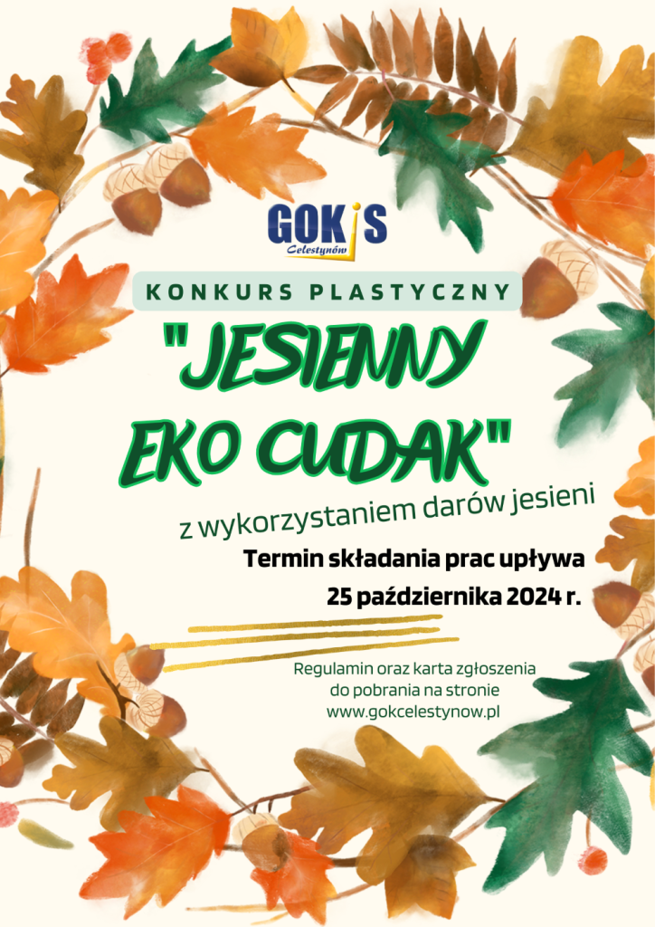 Konkurs plastyczny „Jesienny Eko Cudak” z wykorzystaniem darów jesieni