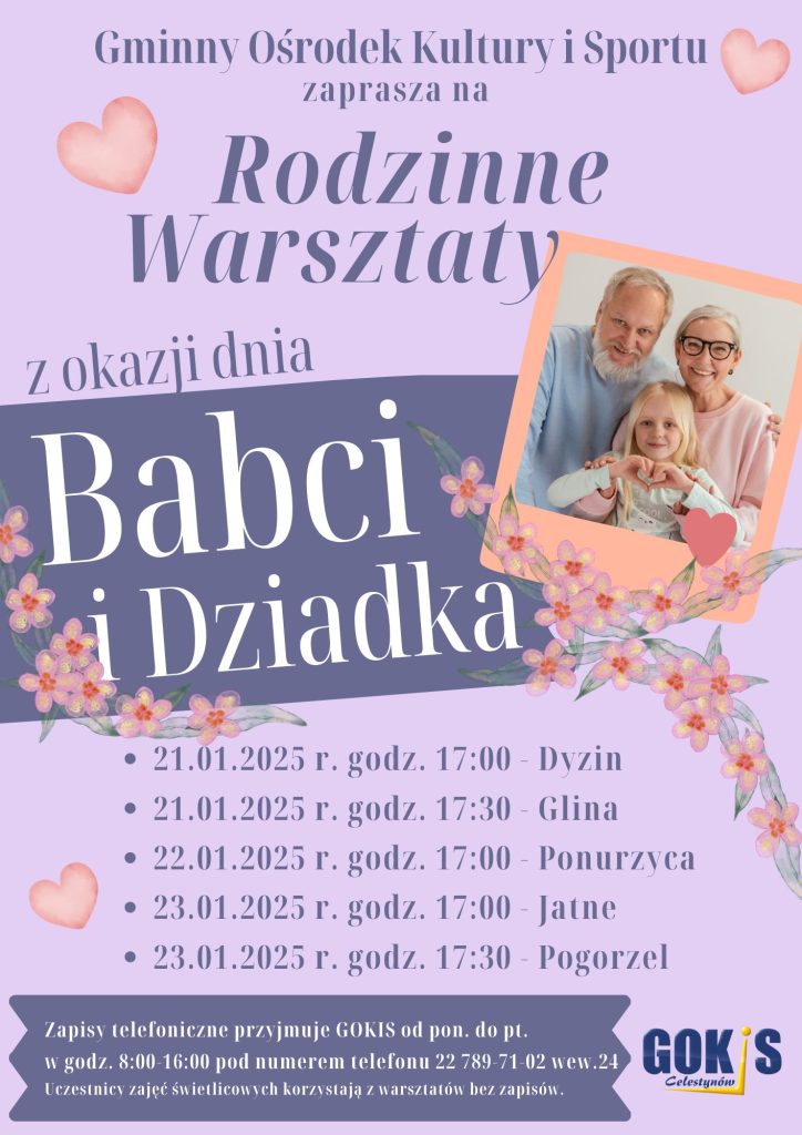 Warsztaty z okazji dnia Babci i Dziada w Pogorzeli