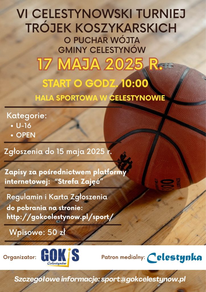 VI Celestynowski Turniej Trójek Koszykarskich o Puchar Wójta Gminy Celestynów