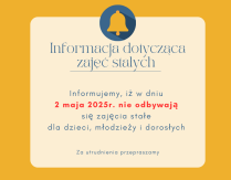 Informacja dotycząca zajęć stałych