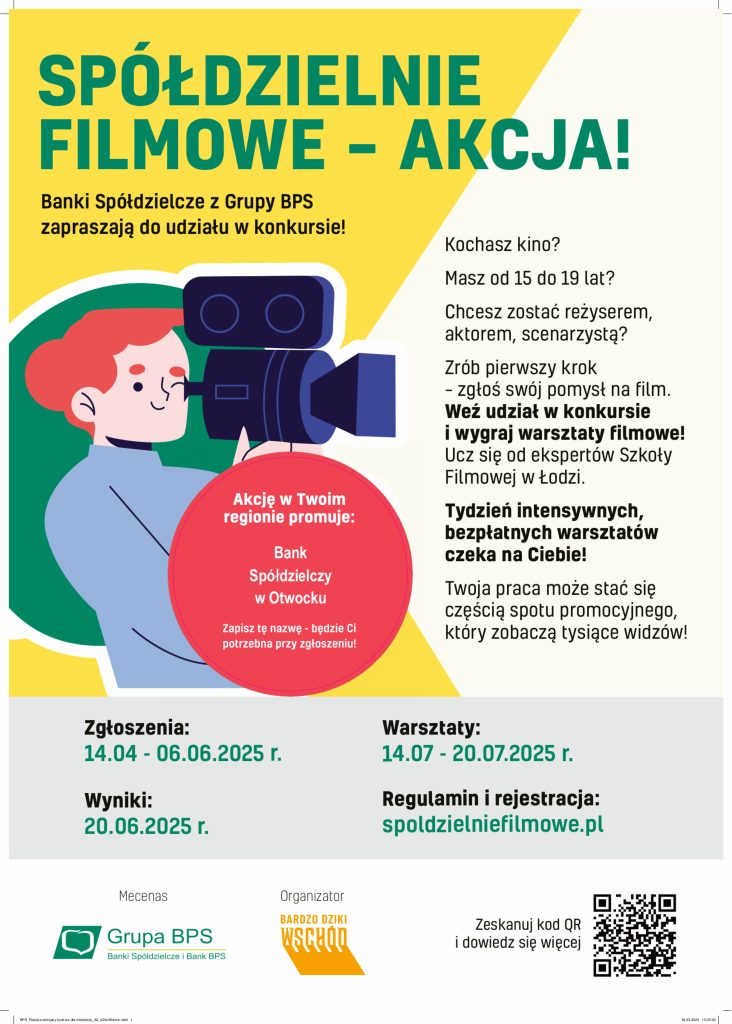 Ogólnopolski konkurs ” Spółdzielnie filmowe – AKCJA!”