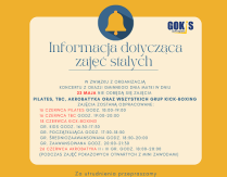 ODWOŁANIE ZAJĘĆ STAŁYCH W DNIU 23 MAJA 2025 r.