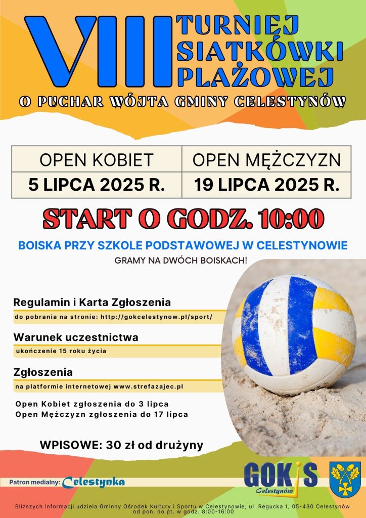 VIII Turniej Siatkówki Plażowej o Puchar Wójta Gminy Celestynów