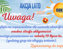 Uwaga zmiana terminu wodnej strefy