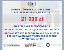 Gminny Ośrodek Kultury i Sportu pozyskał wsparcie finansowe na kolejny projekt!
