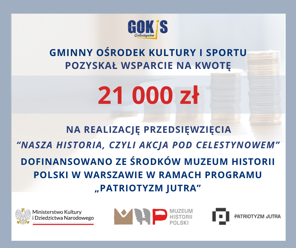 Gminny Ośrodek Kultury i Sportu pozyskał wsparcie finansowe na kolejny projekt!