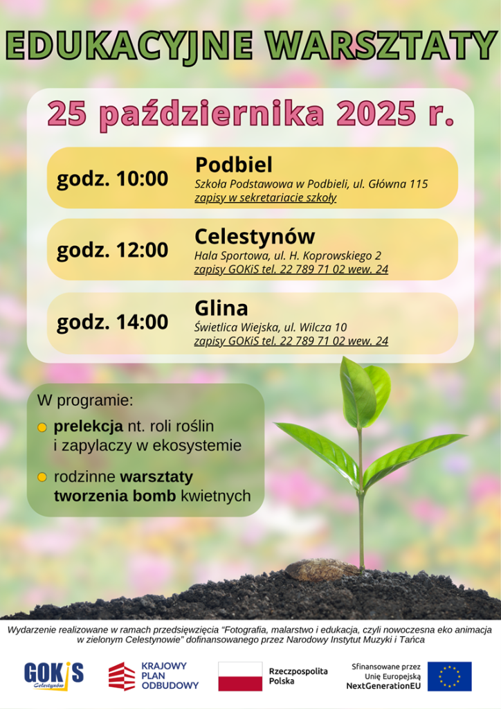 Zapraszamy dzieci, młodzież i dorosłych na warsztaty ekologiczne – tworzenie bomb kwietnych