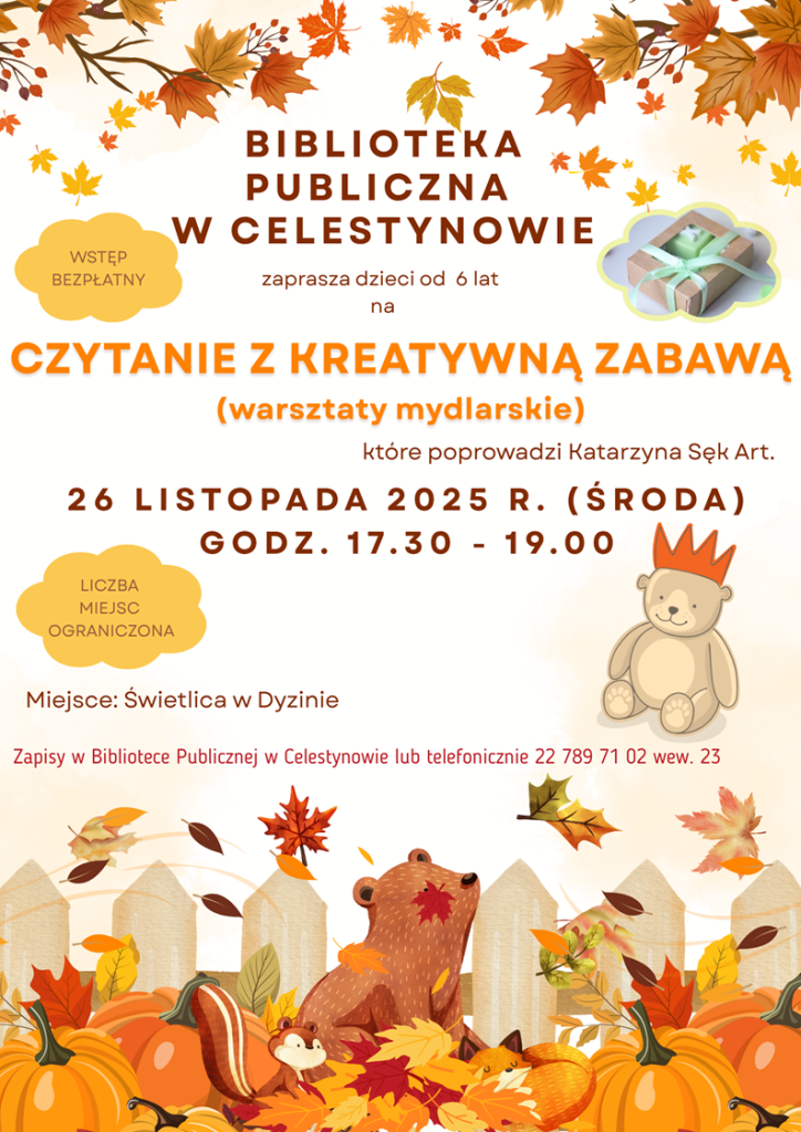 Czytanie z kreatywną zabawą – warsztaty mydlarskie