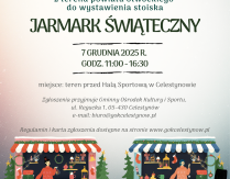 Jarmark Bożonarodzeniowy – zaproszenie przedsiębiorców, rękodzielników, twórców i artystów do wystawienia stoiska